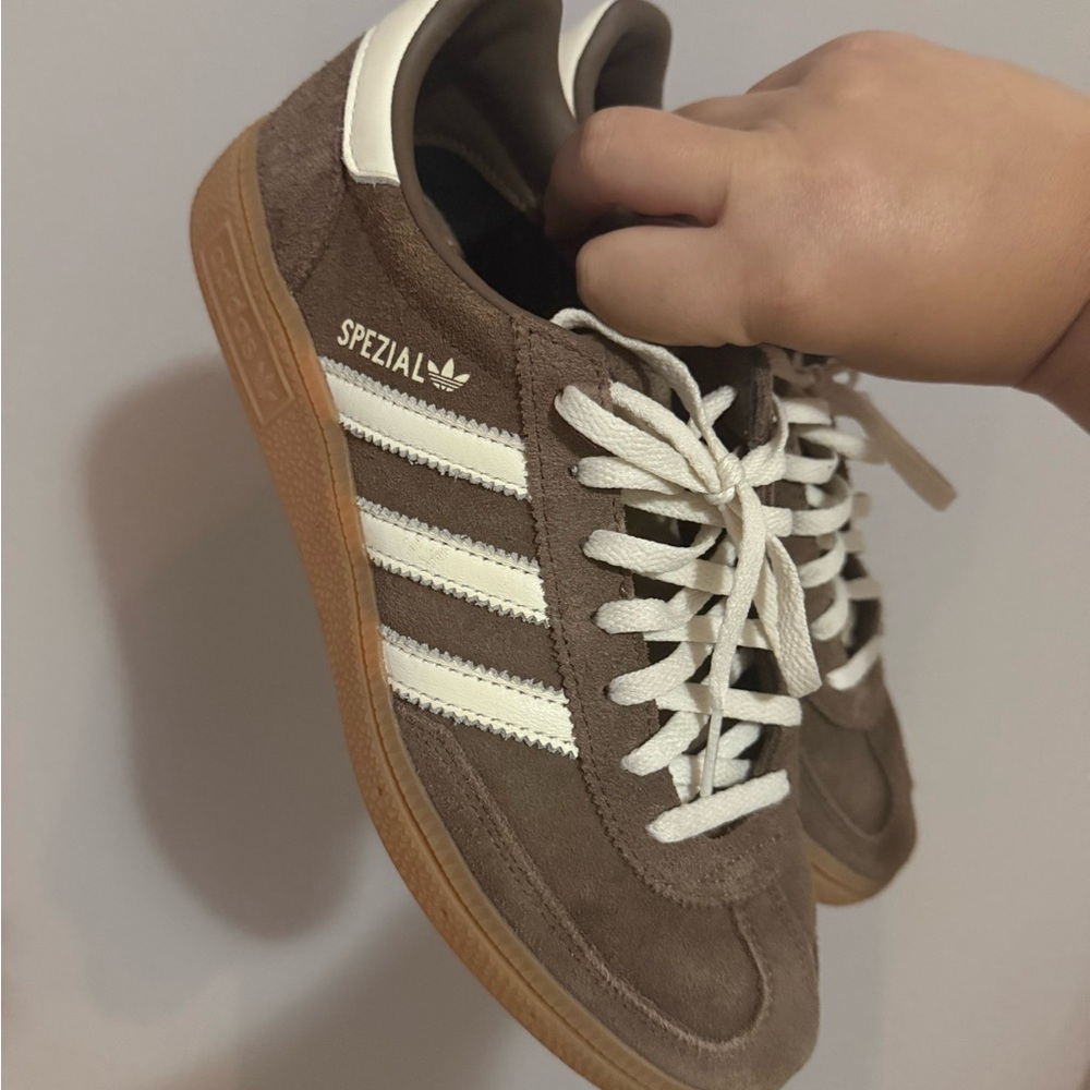 adidas Spezial Brown and White Sneakers